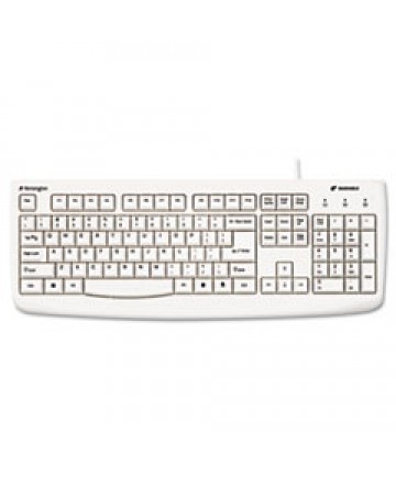 Pro Fit Usb Washable Keyboard, 104 Keys, White