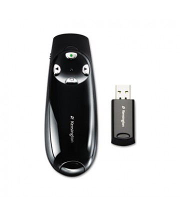 WIRELESS PRESENTER PRO WITH GREEN LASER, 150 FT. RANGE, BLACK