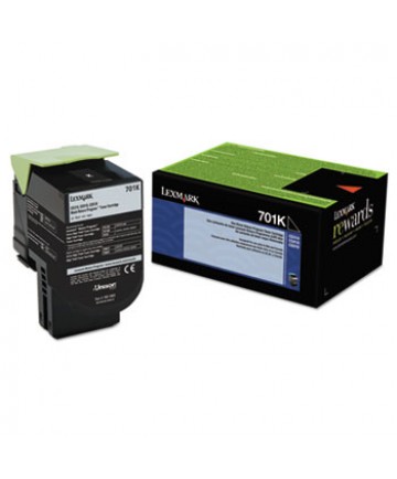 70C10K0 RETURN PROGRAM TONER, 1,000 PAGE-YIELD, BLACK