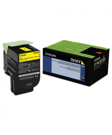 70C1XY0 RETURN PROGRAM EXTRA HIGH-YIELD TONER, 4,000 PAGE-YIELD, YELLOW
