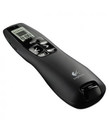 R800 WIRELESS LASER PRESENTATION REMOTE W/LCD DISPLAY, 100 FT RANGE, MATTE BLACK