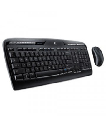 MK320 WIRELESS KEYBOARD + MOUSE COMBO, 2.4 GHZ FREQUENCY/30 FT WIRELESS RANGE, BLACK