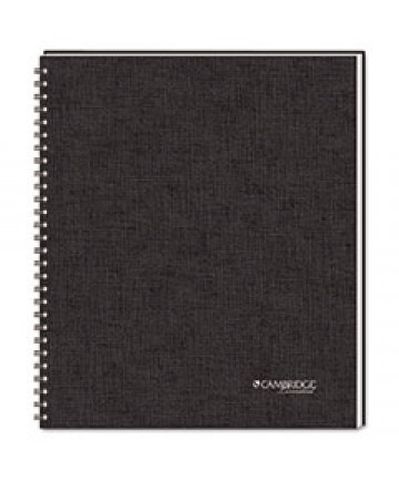 WIREBOUND GUIDED BUSINESS NOTEBOOK, QUICKNOTES, DARK GRAY, 11 X 8.5, 80 SHEETS