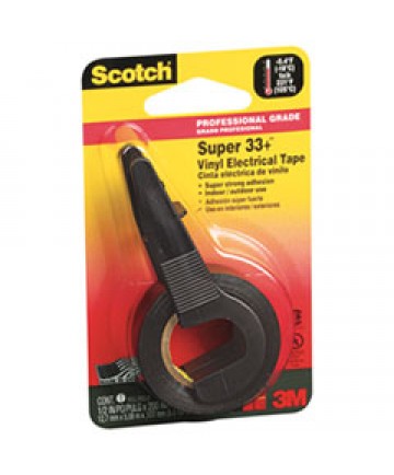 SUPER 33+ VINYL ELECTRICAL TAPE, 1" CORE, 0.5" X 5.5 YDS, BLACK