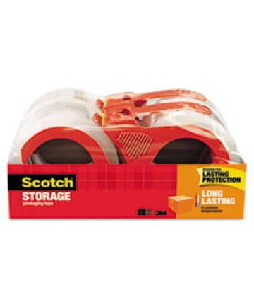 STORAGE TAPE, 3" CORE, 1.88" X 54.6 YDS, CLEAR, 4/PACK