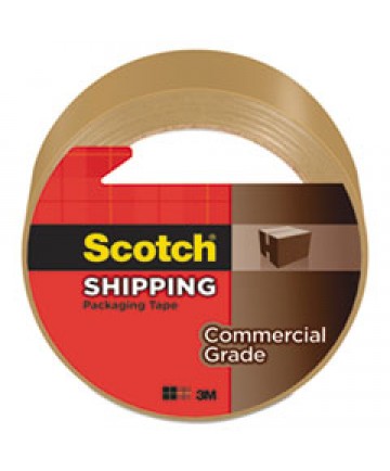 3750 COMMERCIAL GRADE PACKAGING TAPE, 3" CORE, 1.88" X 54.6 YDS, CLEAR, 6/PACK