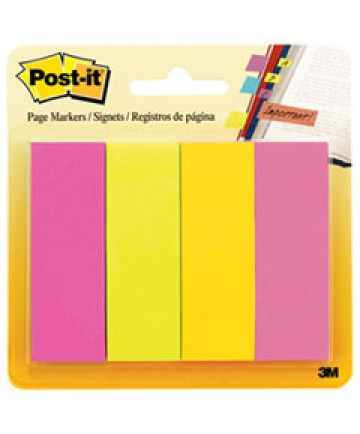 Page Flag Markers, Assorted Bright Colors, 50 Sheets/pad, 10 Pads/pack