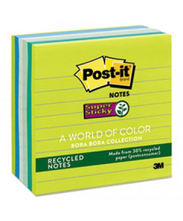 Pads In Marrakesh Colors, Lined, 4 X 4, 90-Sheet, 6/pack