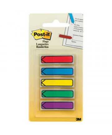 PAGE FLAG VALUE PACK, 0.5" X 1.75", ASSORTED COLORS, 280 PAGE FLAGS, 48, 1/2" ARROWS/PACK