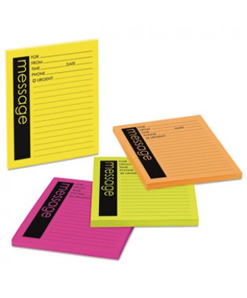 Self-Stick Message Pad, 3 7/8 X 4 7/8, Rio De Janeiro Colors, 50-Sheet, 4/pack