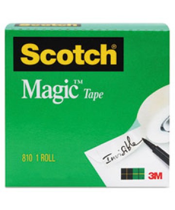 MAGIC TAPE REFILL, 1" CORE, 0.75" X 83.33 FT, CLEAR