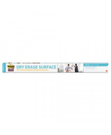 Dry Erase Surface, 50 Ft X 4 Ft, White