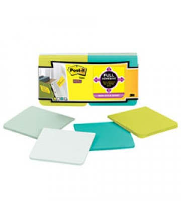 FULL ADHESIVE NOTES, 2 X 2, ASSORTED RIO DE JANEIRO COLORS, 25-SHEET, 8/PACK