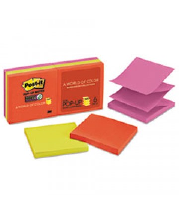 Original Pop-Up Notes Value Pack, 3 X 3, Canary Yellow/cape Town, 100-Sheet