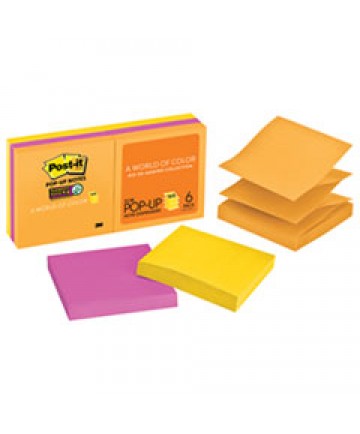 Original Canary Yellow Pop-Up Refill Cabinet Pack, 3 X 3, 90-Sheet, 18/pack
