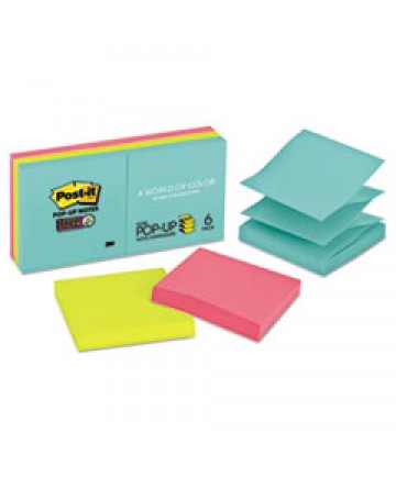 Pop-Up 3 X 3 Note Refill, Miami, 90/pad, 6 Pads/pack