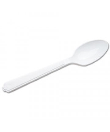 7340000221317, SKILCRAFT, PLASTIC FLATWARE, TYPE III, TEASPOON, WHITE, 100/PACK