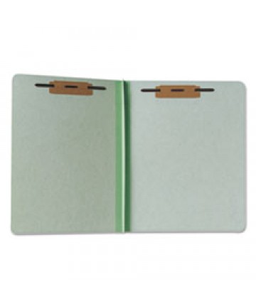 7530000431194 SKILCRAFT PRESSBOARD FILE FOLDERS, STRAIGHT TAB, LETTER SIZE, LIGHT GREEN, 100/BOX
