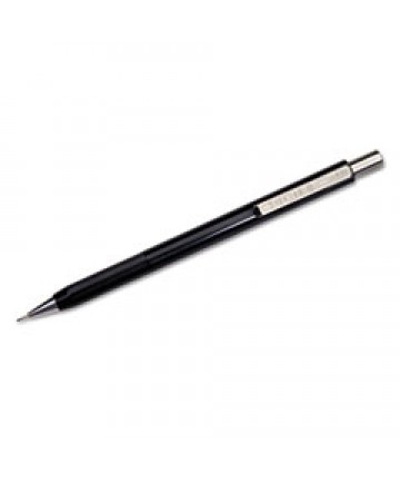 7520011324996 SKILCRAFT FIDELITY PUSH-ACTION MECHANICAL PENCIL, 0.7 MM, HB (#2.5), BLACK LEAD, BLACK BARREL, DOZEN