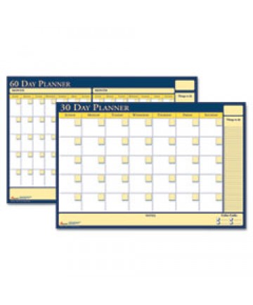 7520012074058 SKILCRAFT 30/60-DAY UNDATED REVERSIBLE/ERASABLE PLANNER, 36 X 24, WHITE