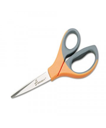 5110012414373 SKILCRAFT SCISSORS, 8.25" LONG, 3.63" CUT LENGTH, ORANGE/GRAY STRAIGHT HANDLE