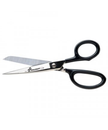 5110002939199 SKILCRAFT STRAIGHT TRIMMER'S SHEARS, 7" LONG, 3" CUT LENGTH, BLACK STRAIGHT HANDLE