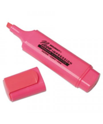 7520013519146 SKILCRAFT FLAT FLUORESCENT HIGHLIGHTER, CHISEL TIP, FLUORESCENT PINK, DOZEN