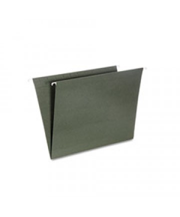 7530013649496 SKILCRAFT HANGING FILE FOLDER, LETTER SIZE, STRAIGHT TAB, GREEN, 25/BOX