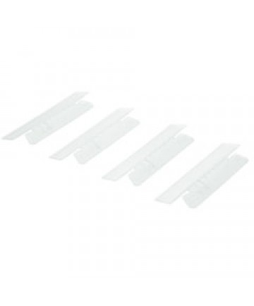 7510013754510 SKILCRAFT TABS FOR HANGING FILE FOLDERS, 1/3-CUT TABS, CLEAR, 3.5" WIDE, 25/PACK