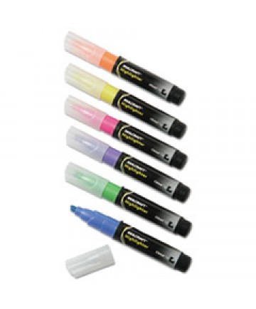 7520013837943 SKILCRAFT LARGE FLUORESCENT HIGHLIGHTER, CHISEL TIP, ASSORTED COLORS, 6/SET