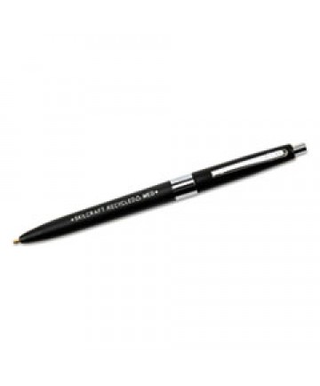 7520013861604 SKILCRAFT RECYCLED RETRACTABLE BALLPOINT PEN, 1MM, BLACK INK/BARREL, DOZEN