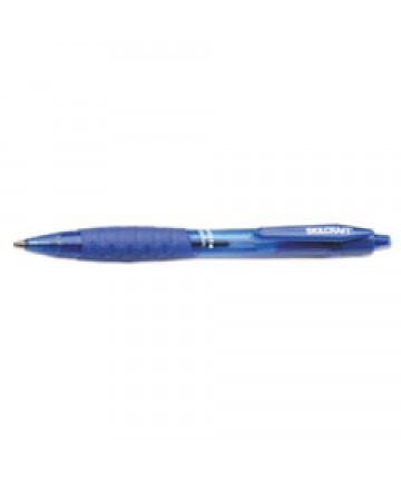 7520014457223 SKILCRAFT VISTA RETRACTABLE BALLPOINT PEN, 1MM, BLUE INK, TRANSLUCENT BLUE BARREL, DOZEN