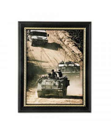7105014588210 SKILCRAFT MILITARY-THEMED PICTURE FRAME, ARMY, BLACK, WOOD, 8 1/2 X 11