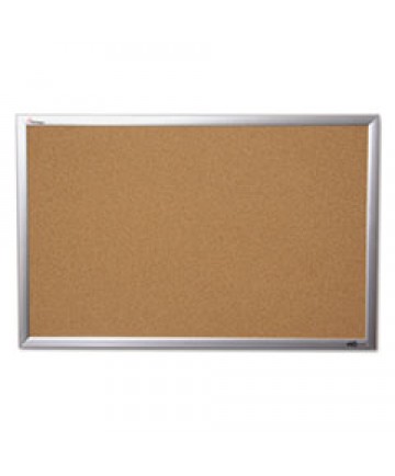 7195014840005 SKILCRAFT QUARTET CORK BOARD, 24 X 36, ANODIZED ALUMINUM FRAME