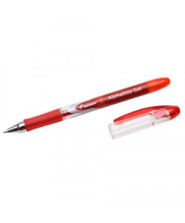 7520015005213 SKILCRAFT ALPHAELITE STICK GEL PEN, 0.7MM, RED INK, RED/CLEAR BARREL, DOZEN