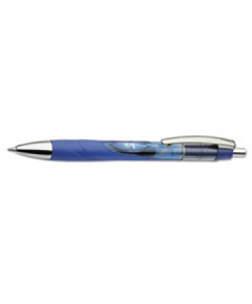 7520015068502 SKILCRAFT VISTA RETRACTABLE GEL PEN, 0.7MM, BLUE INK, TRANSLUCENT BLUE BARREL, DOZEN
