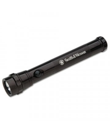 6230015132663, SMITH AND WESSON ALUMINUM FLASHLIGHT, 2 AA BATTERIES (INCLUDED), BLACK