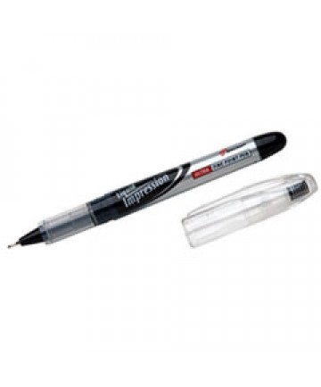 7520015194373 SKILCRAFT LIQUID IMPRESSION STICK POROUS POINT PEN, 0.4MM, BLACK INK, DOZEN