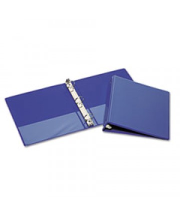 7510015194382 SKILCRAFT ROUND RING VIEW BINDER, 3 RINGS, 1.5" CAPACITY, 11 X 8.5, BLUE