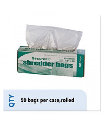 8105015574974, HEAVY-DUTY SHREDDER BAGS, 45 GAL CAPACITY, 50/BX