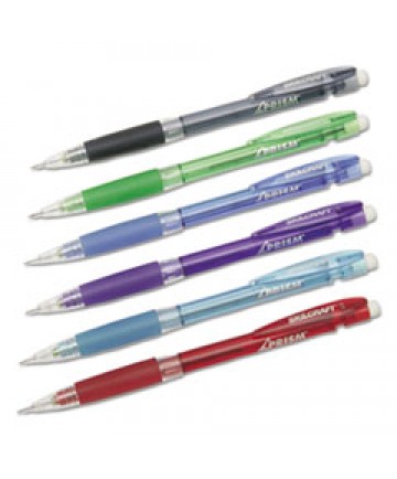 7520015654871 SKILCRAFT PRISM MECHANICAL PENCIL, 0.7 MM, BLACK LEAD, ASSORTED BARREL COLORS, DOZEN