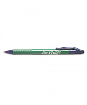 7520015789301 SKILCRAFT BIOWRITE RETRACTABLE BALLPOINT PEN, 1MM, BLUE INK, GREEN BARREL, DOZEN