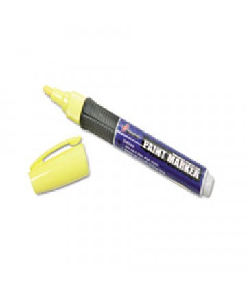 7520015889097 SKILCRAFT PAINT MARKER, MEDIUM BULLET TIP, YELLOW, 6/PACK