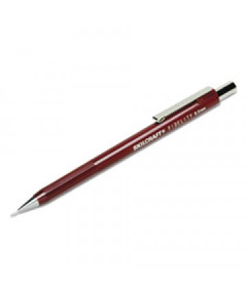 7520005901878 SKILCRAFT FIDELITY PUSH-ACTION MECHANICAL PENCIL, 0.5 MM, HB (#2.5), BLACK LEAD, BURGUNDY BARREL