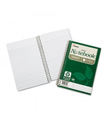 7530016002017 SKILCRAFT RECYCLED NOTEBOOK, 1 SUBJECT, MEDIUM/COLLEGE RULE, GREEN COVER, 9.5 X 6, 80 SHEETS, 3/PACK