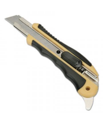 5110016215252, SKILCRAFT SNAP-OFF UTILITY KNIFE W/CUSHION GRIP HANDLE, 18MM, YELLOW/BLACK