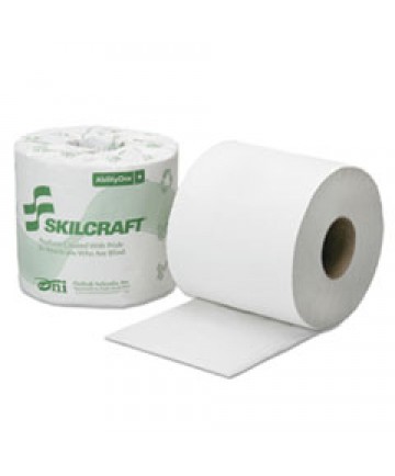 8540016308729, SKILCRAFT TOILET TISSUE, SEPTIC SAFE, 2-PLY, WHITE, 4" X 3.75", 500/ROLL, 96 ROLL/BOX