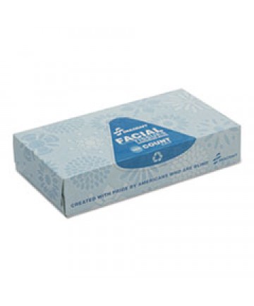 8540007935425, SKILCRAFT, FACIAL TISSUE, 2-PLY, WHITE, 100 SHEETS/PACK, 12 PACKS/BOX