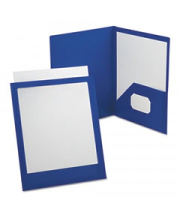VIEWFOLIO POLYPROPYLENE PORTFOLIO, 100-SHEET CAPACITY, BLUE/CLEAR