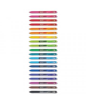 INKJOY RETRACTABLE GEL PEN, MEDIUM 0.7MM, ASSORTED INK/BARREL, 20/PACK